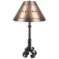 4 Footed Iron Lamp with Mexican Tin Shade