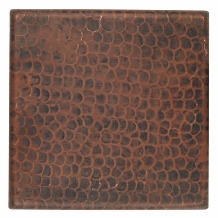 4 Inch Hand Hammered Copper Tiles