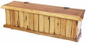 5 Foot Rustic Cedar Storage Bench or Blanket Chest