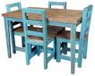5-Piece Painted Wood Dining Set - 48"