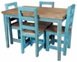 5-Piece Painted Wood Dining Set - 48