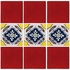 6 Inch Talavera Tile - Guadalajara Yellow - PP2219 - 10 Tiles