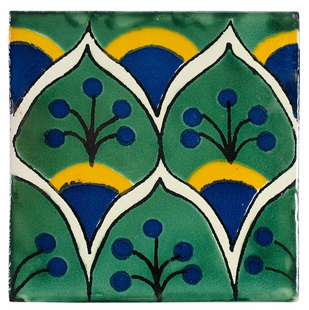 6 Inch Talavera Tile - PP2211 - 10 Tiles