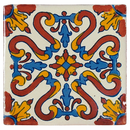 6 Inch Talavera Tile - PP2213 - 10 Tiles
