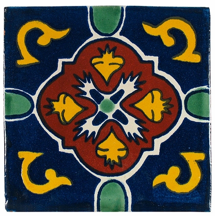 6 Inch Talavera Tile - PP2214 - 10 Tiles