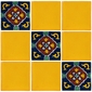 6 Inch Talavera Tile - PP2214 - 10 Tiles