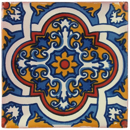 6 Inch Talavera Tile - PP2225 - 10 Tiles