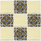 6 Inch Talavera Tile - PP2225 - 10 Tiles
