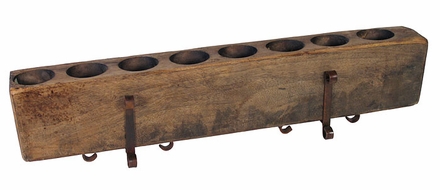 8 Hole Sugar Mold Candleholder with Iron Base