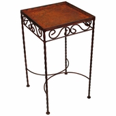 9 Tile Iron Side Table  - Blank