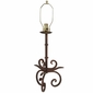Agave Rustic Iron Table Lamp Pigskin or Rawhide Shade