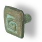 Aged Bronze Petroglyph Drawer Pull - Set of 2