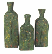 Aged Clay Pottery Accents from Mexico
