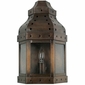 Aged Tin 3-Sided Mexican Wall Sconce