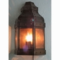 Aged Tin 3-Sided Mexican Wall Sconce