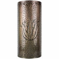 Aged Tin Agave Wall Sconce Light Cover