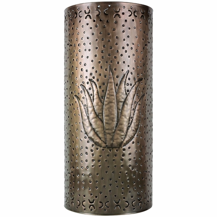 Aged Tin Agave Wall Sconce Light Cover