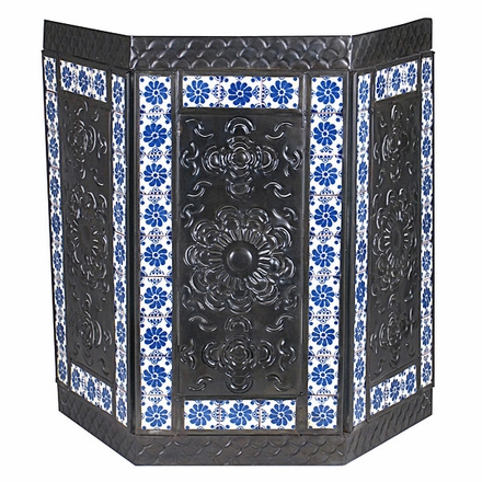 Aged Tin and Tile Cabo Sconce