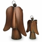 Aged Tin Angel Candleholders