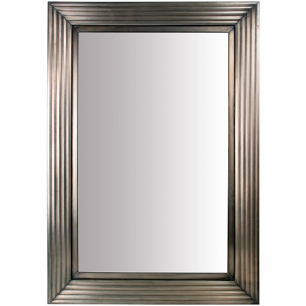 Aged Tin Beveled Mirror
