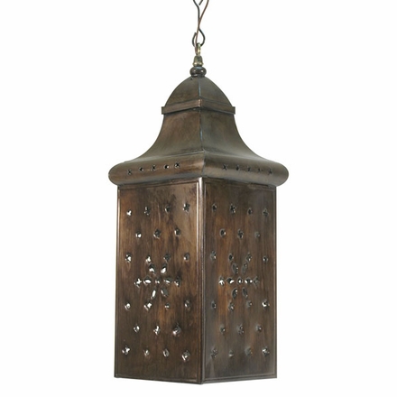 Aged Tin Box Hanging Fixture