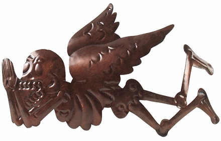 Aged Tin Day of the Dead Angel Ornament