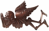 Aged Tin Day of the Dead Angel Ornament