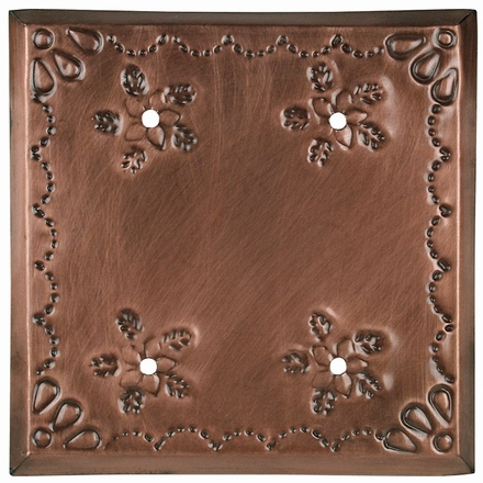 Aged Tin Double Blank Cover - Star