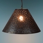 Aged Tin Extra Punched Hanging Shade