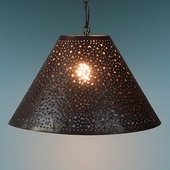 Aged Tin Extra Punched Hanging Shade