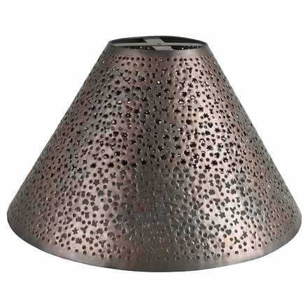 Aged Tin Extra Punched Shade