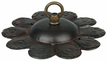 Aged Tin Flower Ceiling Plate