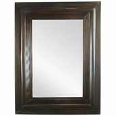 Aged Tin Half Cane Mirror