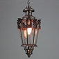 Aged Tin Hanging Little Vase Light Fixture