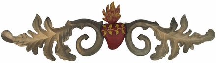 Aged Tin Heart Door Ornament