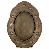 Aged Tin Oval Picture Frames
