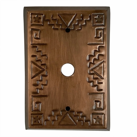Aged Tin Southwest Switchplates - Cable Cover
