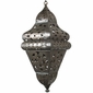 Aged Tin Square Tapered Light Fixture