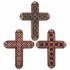 Aged Tin Talavera Tile Cross