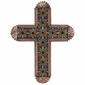 Aged Tin Talavera Tile Cross
