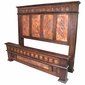 Alma Copper and Rustic Wood Bed - King