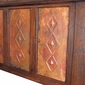 Alma Copper and Rustic Wood Bed - King