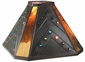 Amber Glass & Marble Rustic Shade