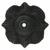Antique Bronze Clover Rosettes with Bronze Nailheads - 1 Pair