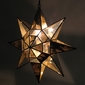 Antiqued Glass and Mirrors Hanging Star Light