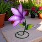 Assorted Small Painted Metal Lilies - Garden Sculptures