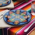 Assorted Talavera Salad Plate - 8 inch dia.