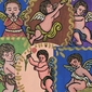 Assorted Tin Retablo Angel Ornaments - Set of Two