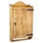 Bathroom Wall Mount Rustic Pine Medicine Cabinet with Towel Bar