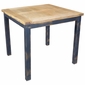 Black Painted Wood Bistro Table Set with 4 Chairs